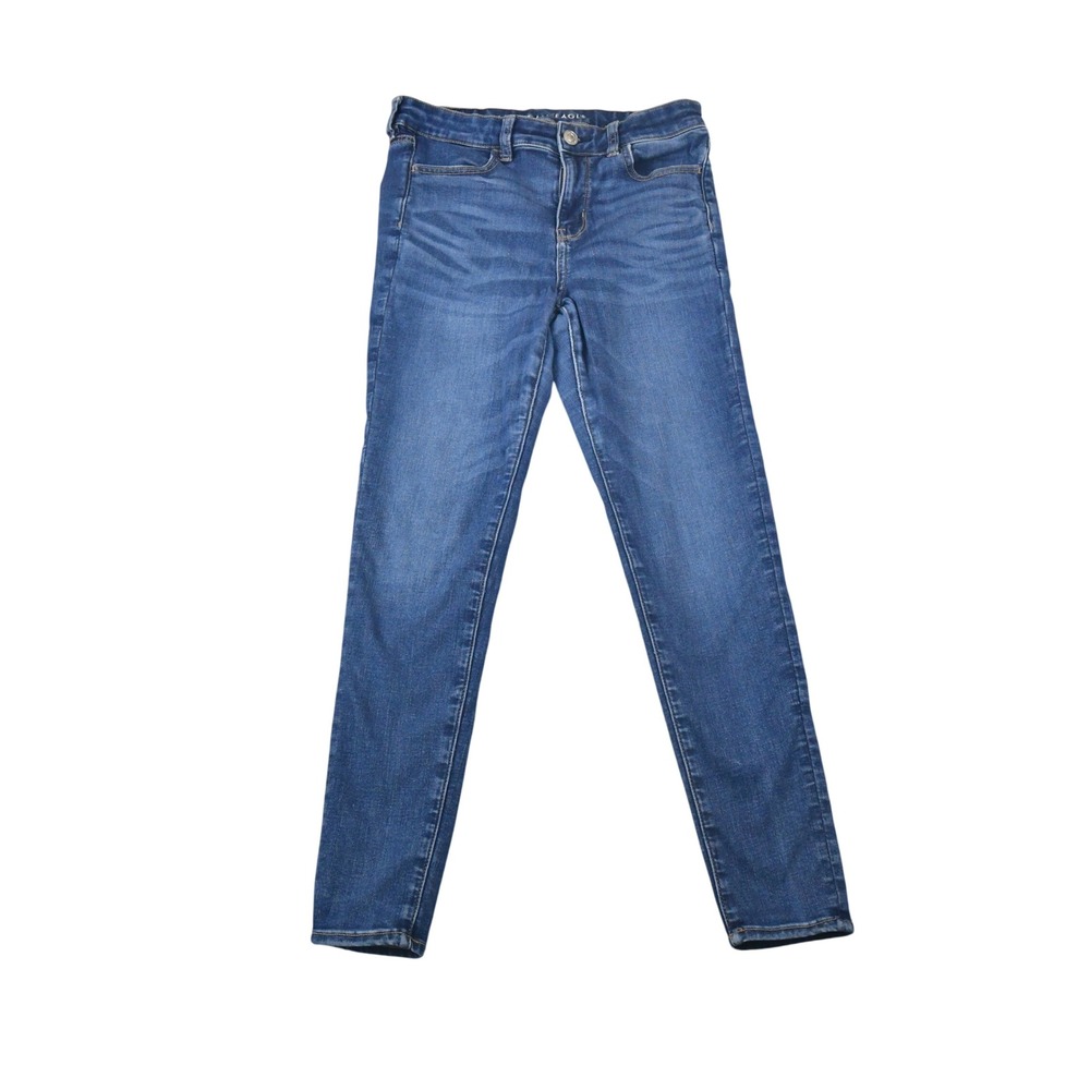 American Eagle Hi-Rise Jegging Womens 10 Blue Excellent Next Level Stretch
